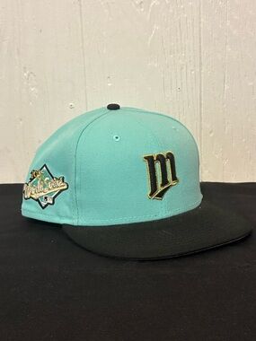 Hat Club Exclusive New Era MINNESOTA TWINS Mint Collection Fitted Size 7 3/8